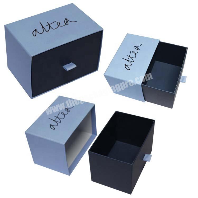 Rectangle Shaped Gift Box Drawer Box Simple Style Paper Packing Box for clothes