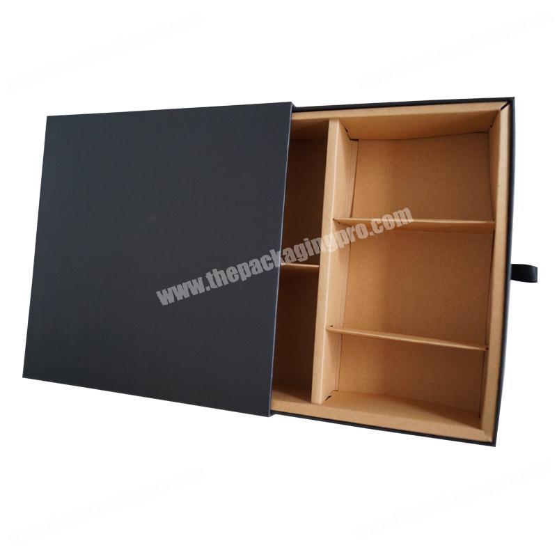 Recyclable Accept Custom Printing Candle Holder Drawer Box with Paper Dividers