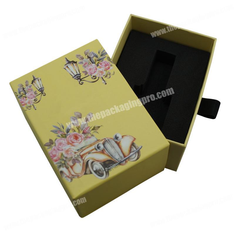 Recyclable Accept Custom Printing Nail Polishing Oil Drawer Box with EVA