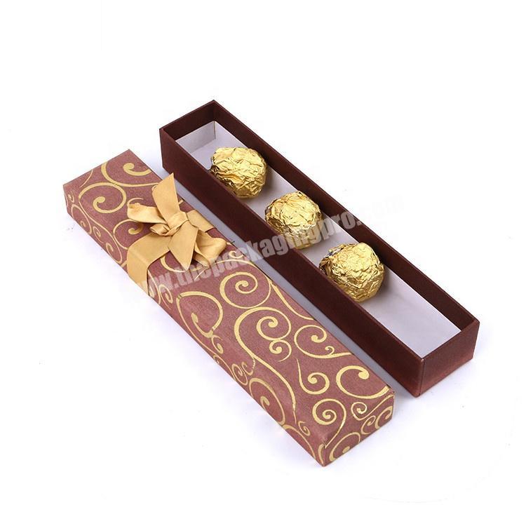 Recyclable Fancy Paper Wedding Invitation Sweets Chocolate Box Packaging With Lid