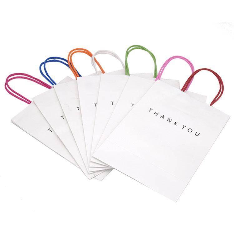 Recyclable Kraft Paper Bag With Your Own Logo Custom Shopping Paper Bag For Food With Handle
