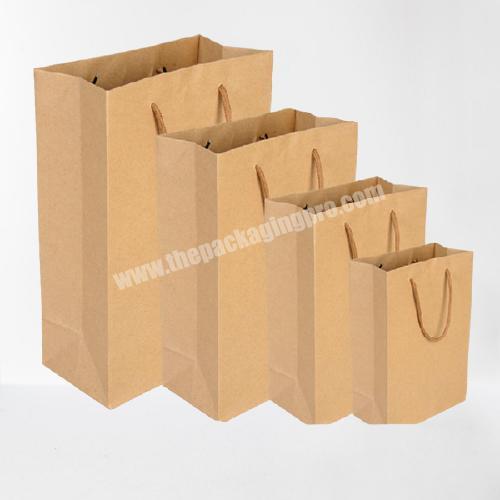 Recyclable  kraft  paper shopping bag packaging