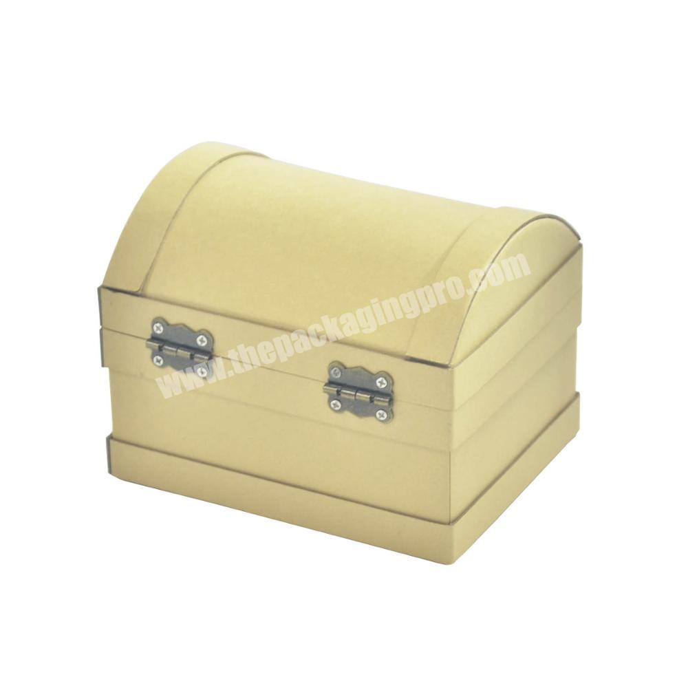 Recyclable kraft treasure chest gift packaging boxes