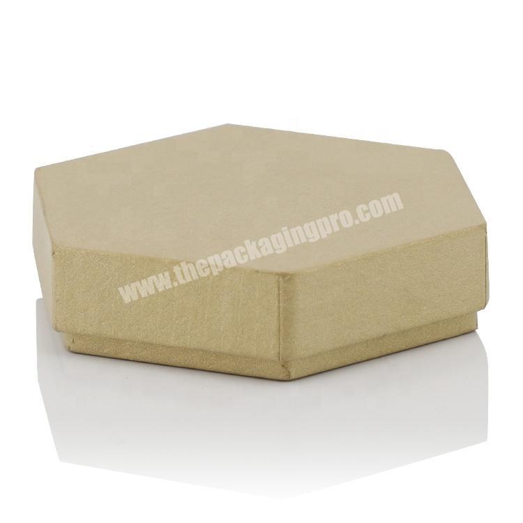 Recyclable Packaging Eco Small Plain Hexagonal Cardboard Ring Boxes