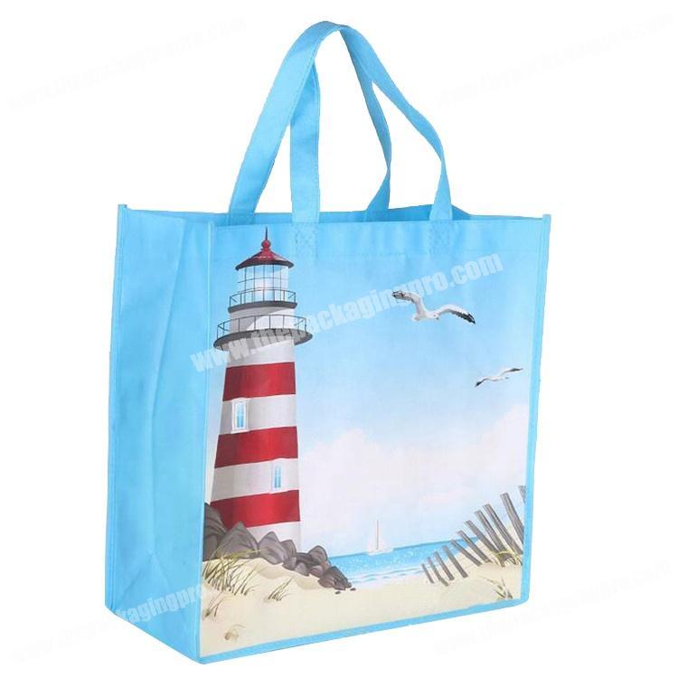Recycle custom printed promotional laminated pp non woven bag