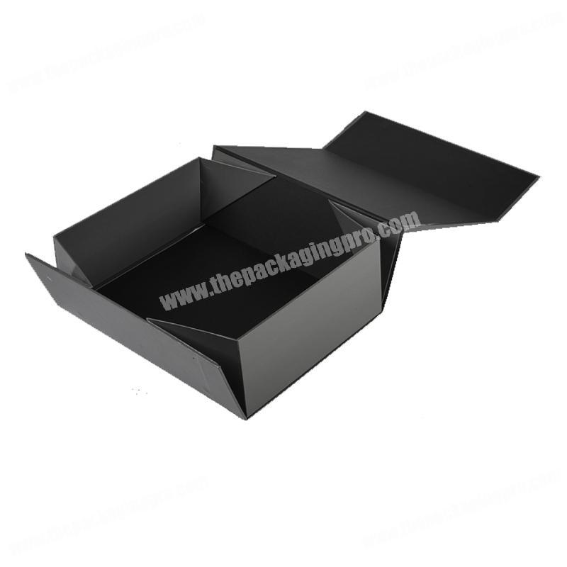 Recycle Paper Custom Logo Cardboard Paper Foldable Packaging Gift Boxes with Ribbon for Present