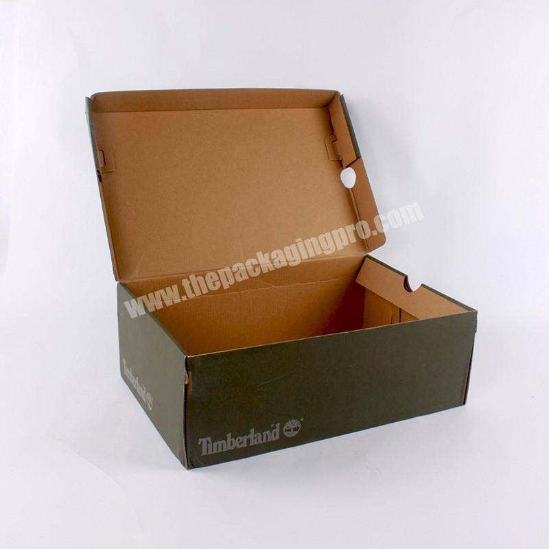 Recycle paper folding shoe packaging box