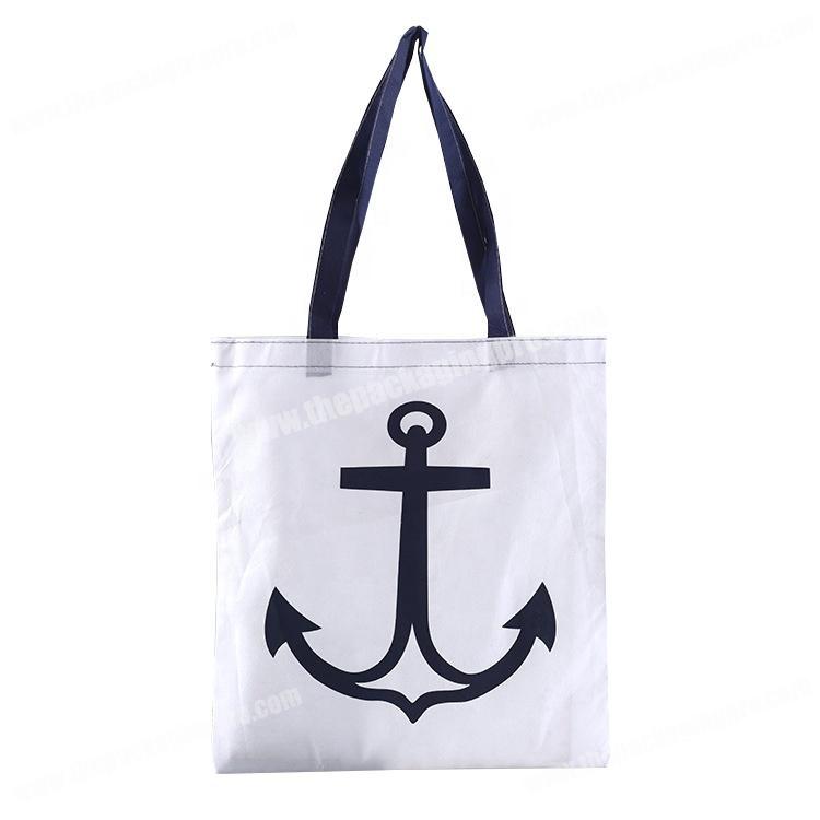 Recycle printed fabric non woven tote bag ecofriendly