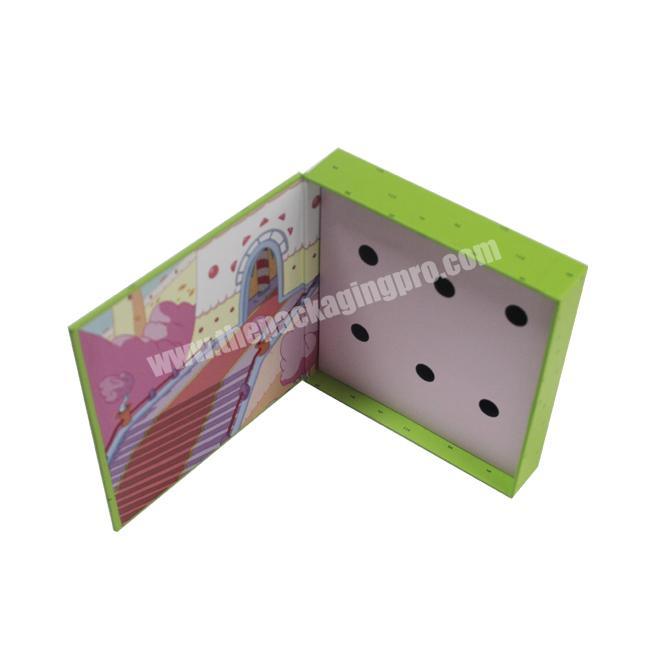 Recycled Cardboard Custom Magnetic Book Flap Box Flat Magnet Guangzhou Cosmetic Packaging Luxury Hand Paper Box