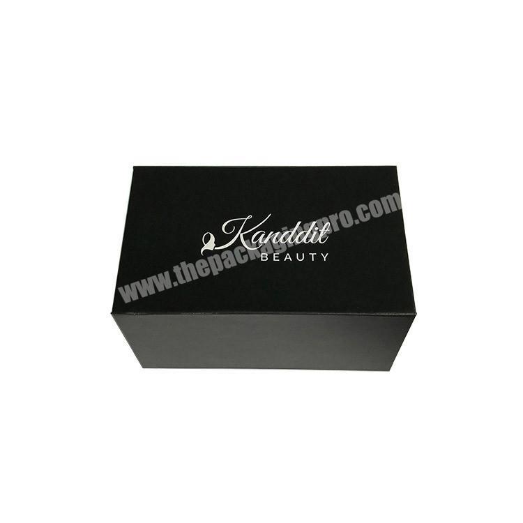 recycled cardboard paper black magnetic box