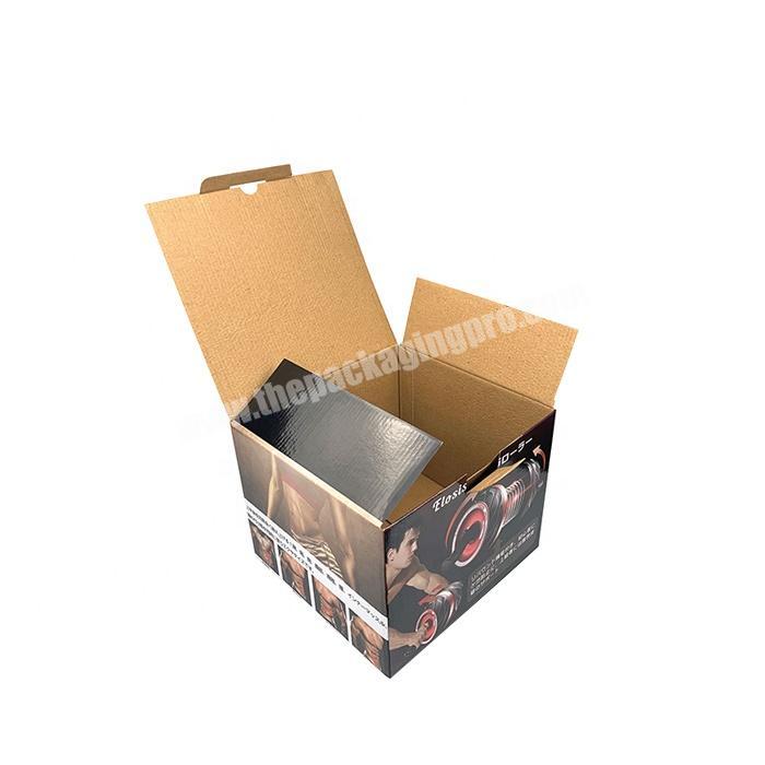 Recycled custom black printing e commerce corrugated box from China supplier