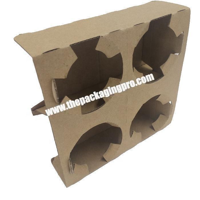 Recycled custom paper corrugated packaging tray for ice cream cup