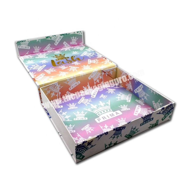 Recycled foldable gift box with magnetic closure paper folding gift box wholesale