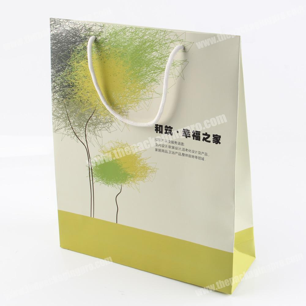 Recycled Japanese retail kraft gusset paper bags for cement