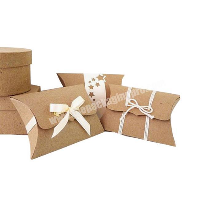 recycled kraft paper pillow boxes