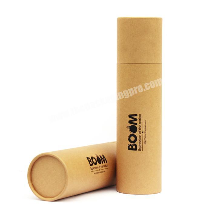 Recycled kraft paper tube box wholesale t-shirt round box packaging
