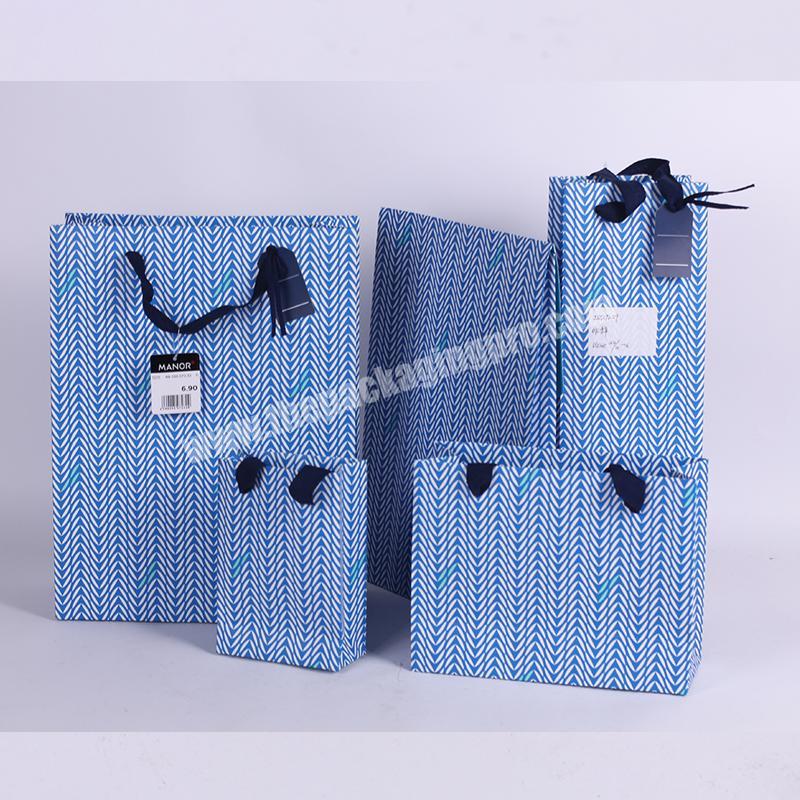 Recycled Ladies Carrier Paper Bag Shopping Bag For Clothes