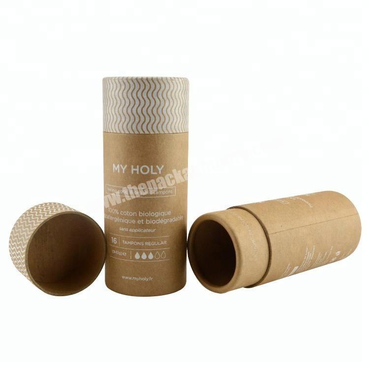 Recycled round kraft paper core tube packaging brown kraft paper tube