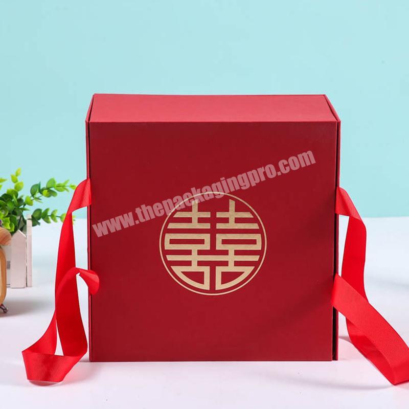 red anniversary gift box bulk gift boxes custom luxury gift boxes with handle