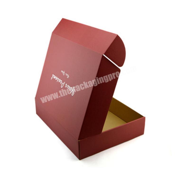 red box clothing packaging boxes custom logo corrugated mailing boxes