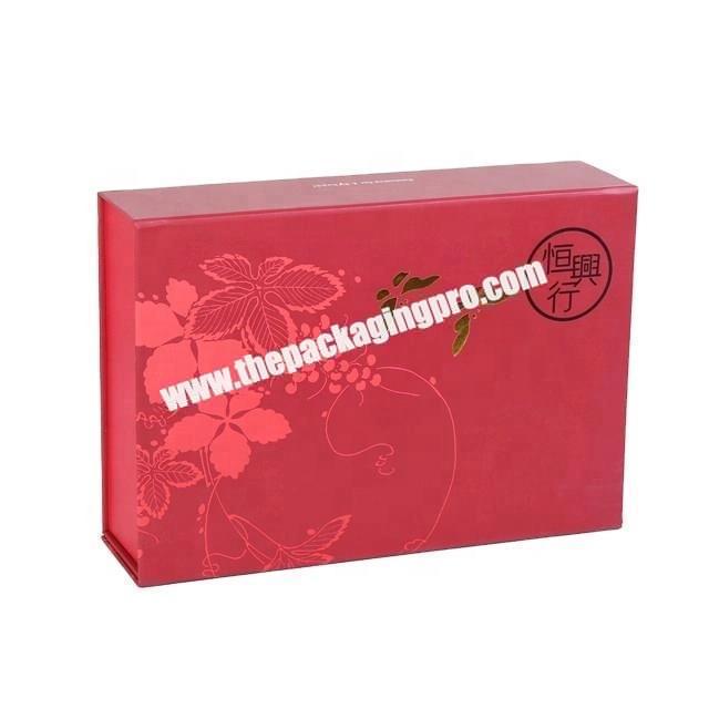 red exquisite magnetic personalise folding boxes gift box