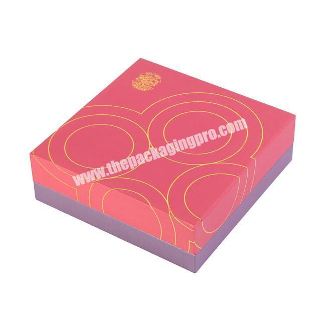 red wholesale gift packaging christmas eve box with lid
