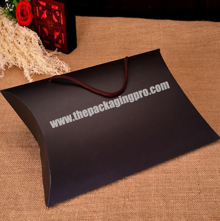 Reliable And Cheap Custom Paper Pillow Box Packaging For Hair Extensions New Design