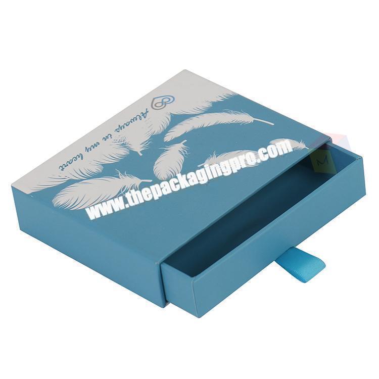 retail sale blue cardboard boxes for jewelry packing