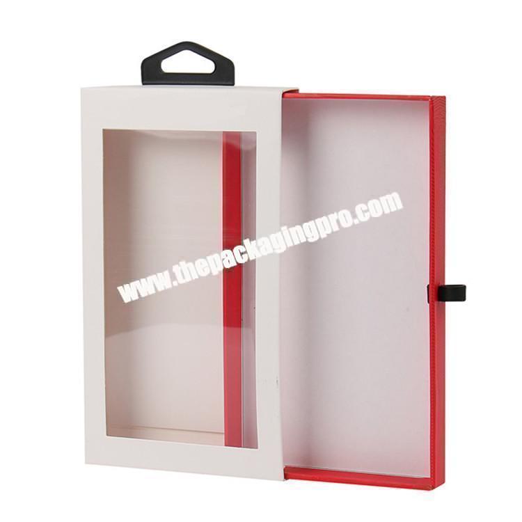 retail sliding outer drawer paper box phone case packaging