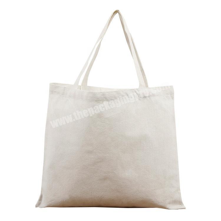 Reusable Eco Friendly cotton tote grocery bags with custom printed logo linen tote bag