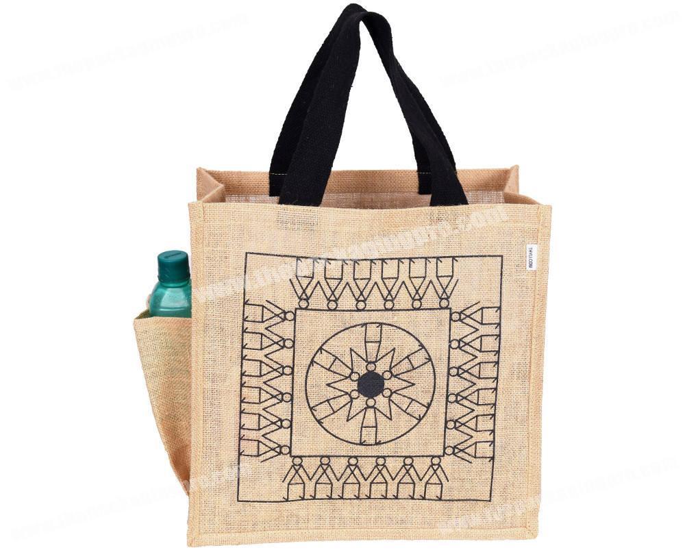 Jute Bags Medium Size Hessian Luxury Tote Eco Reusable Shopping