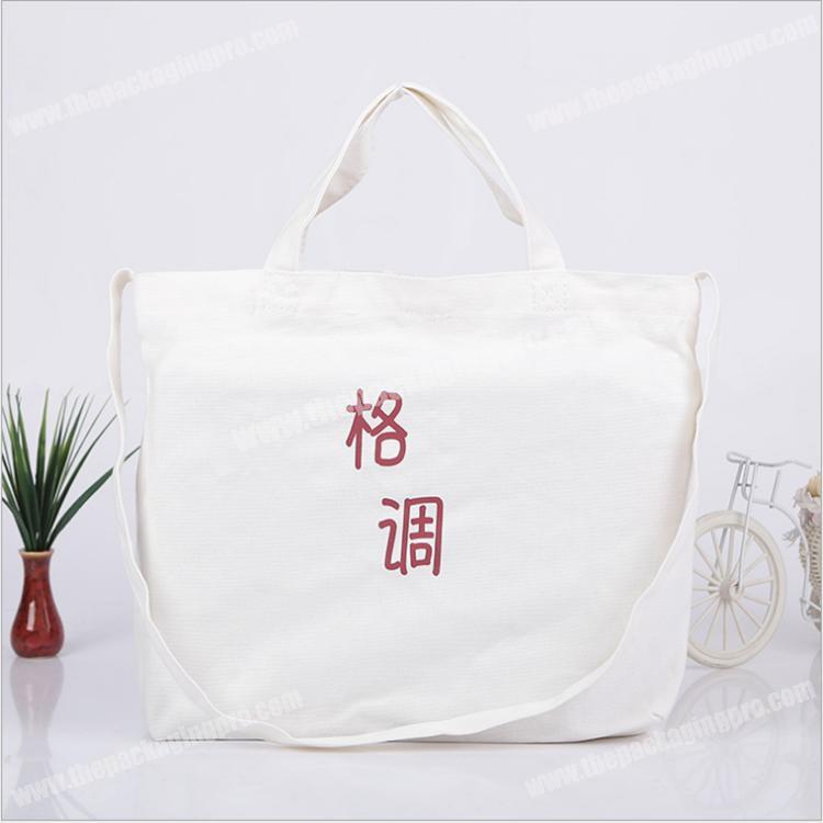 reusable tote shopping cheap printed white cotton bag blank