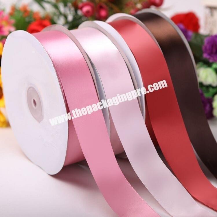 ribbon 18inch to 4 inch high quality  double and single  face 100% polyester  colorful satin ribbon for all kind of occasion