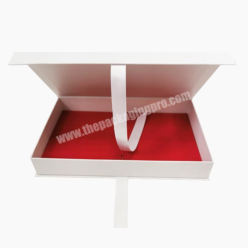 Ribbon closure tableware packaging paper box for cutlery pack