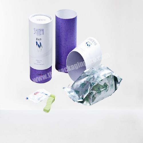 Rigid Cardboard round tube gift packaging boxes wholesale,cylinder box,round box