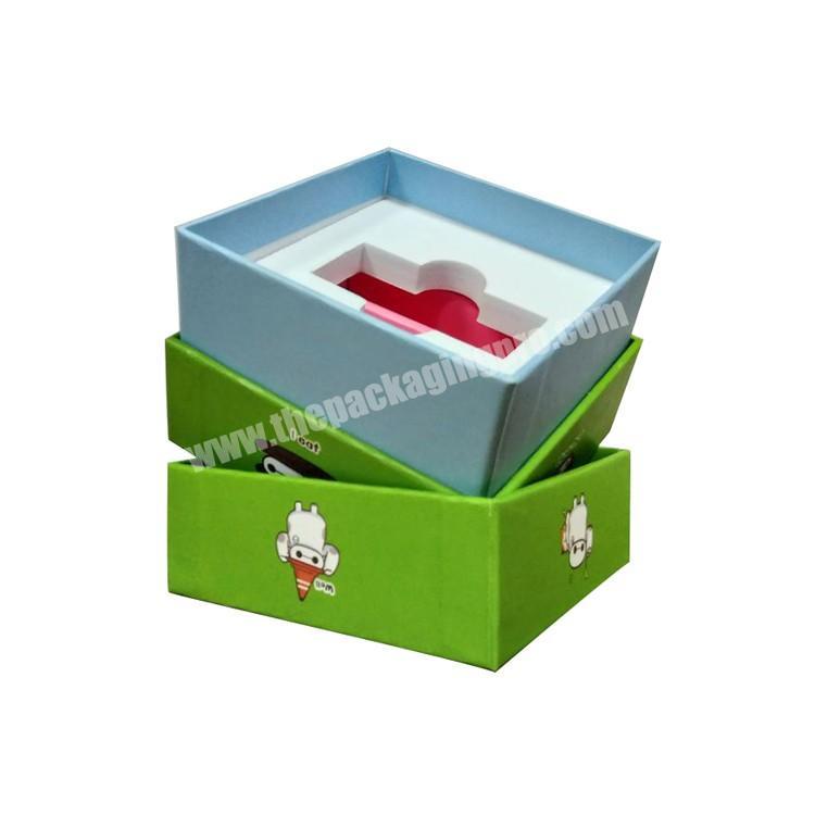 Rigid paper base and lid box with eva foam