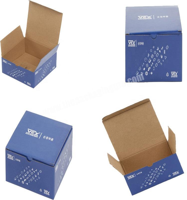 Rigid quality blue corrugated paper packaging box making best price
