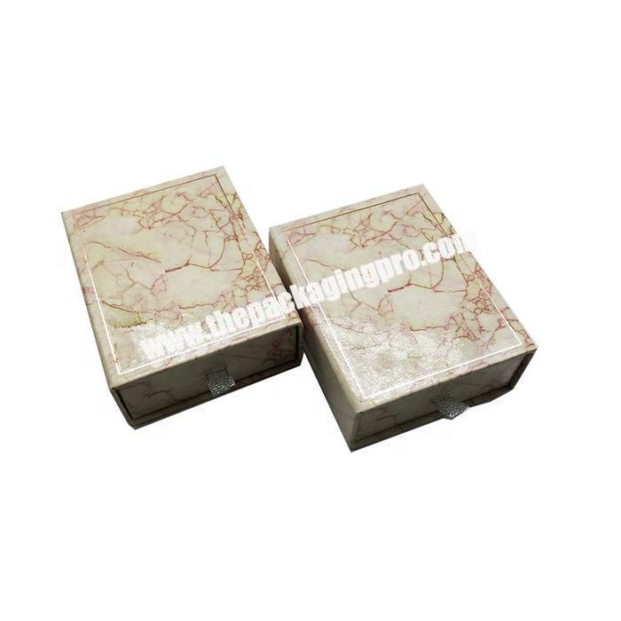 Rigid quality cardboard paper packaging gift box for jewelry