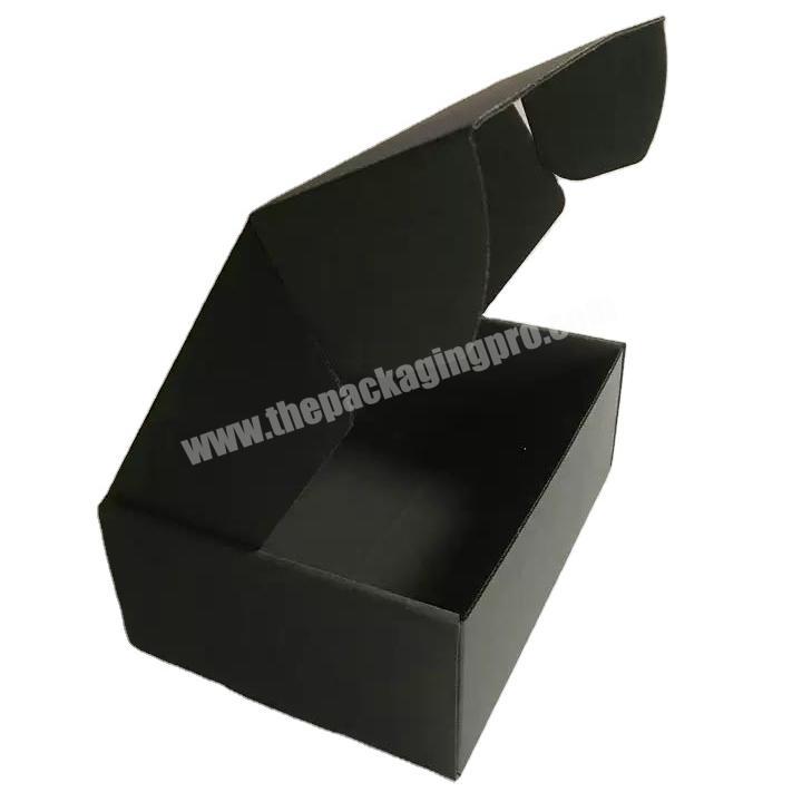 Rigid shipping box Custom Logo Printing Folding Flat Corrugated Packaging carton Shipping  Mailer  Post Box
