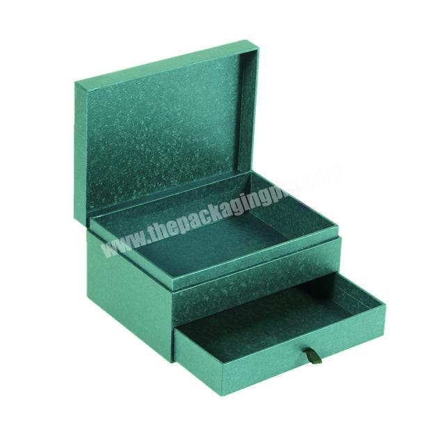 ring cardboard packaging box two layer darwer paper gift box