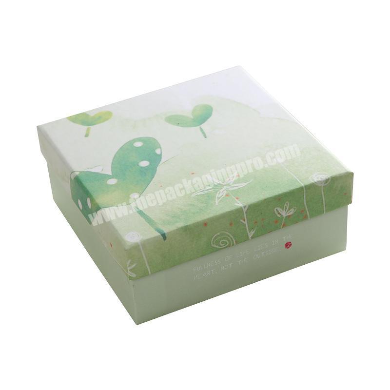 Romantic wedding candy gift packing box upper and lower cover custom candy gift box