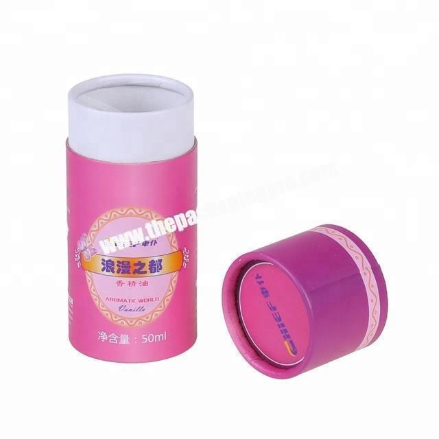 rose essential oils paper tube box packaging custom printed