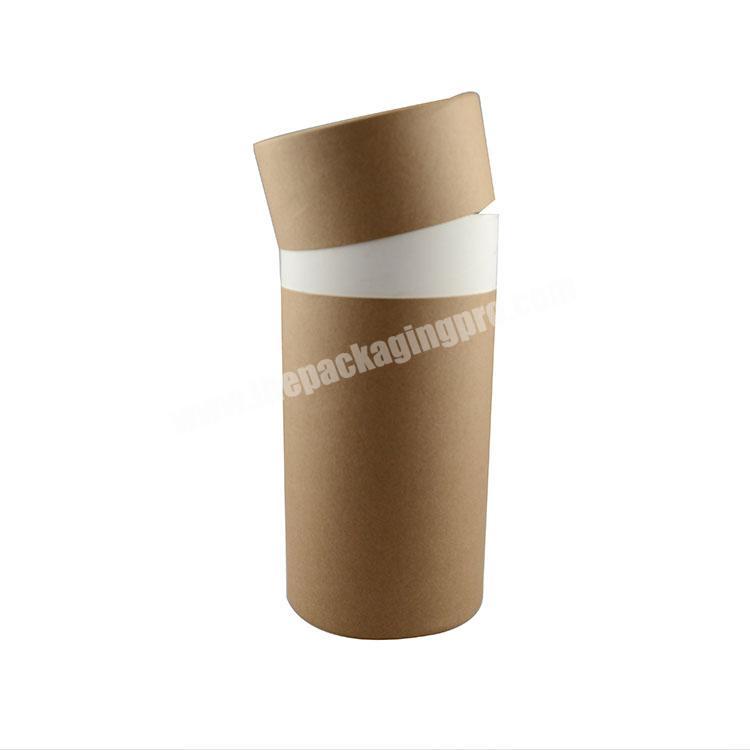 Round brown recycled cardboard gift boxes kraft paper gift packaging box