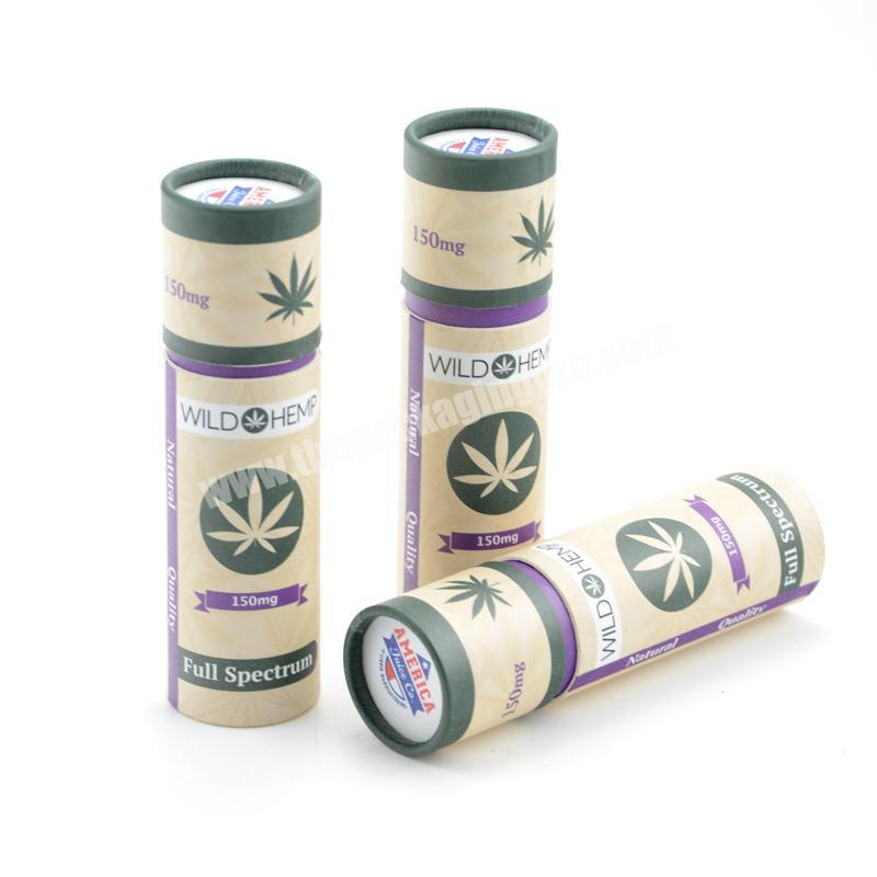 Round cardboard paper tube package luxury paper tube essential oil