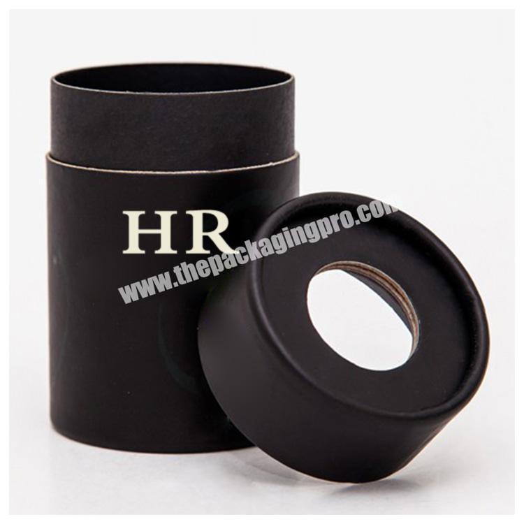 Round paper packaging boxes rolled edge cylinder paper tube round cardboard boxes wholesale with pvc window