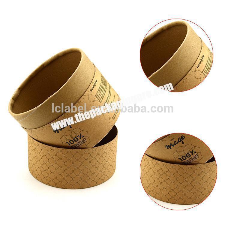 round rigid box candle tube packaging kraft paper tube