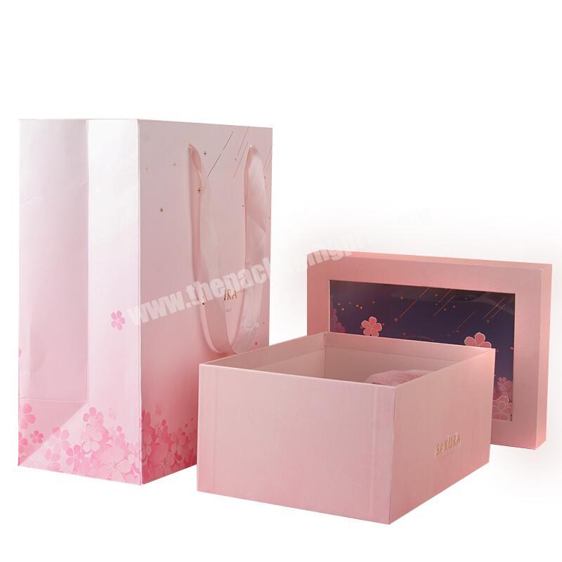 Safety certification guarantee custom baby gift boxes born products packing with window