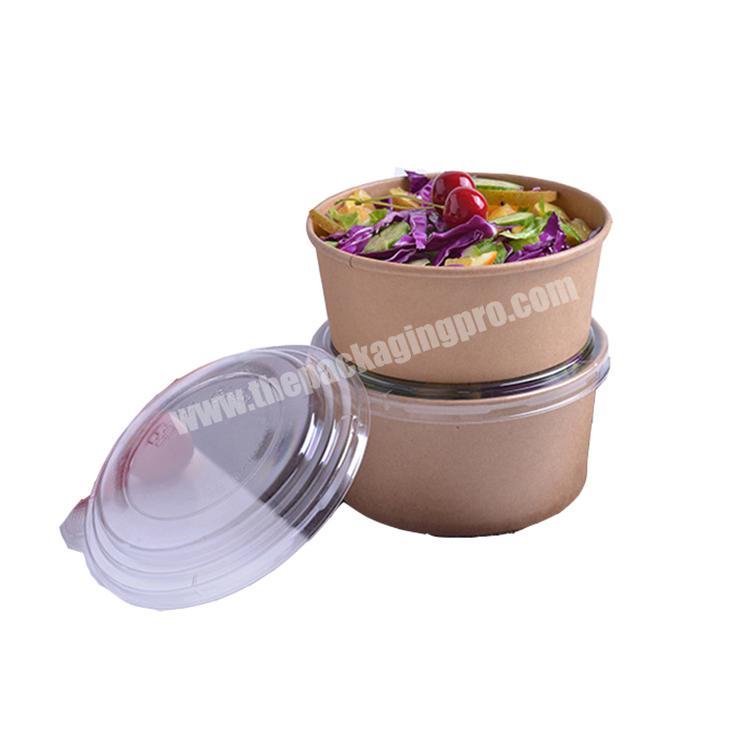 Salad Bowl Disposable Rice Paper Water Salad Bowl With Lid