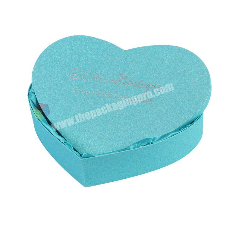 satin inside rigid luxury love heart shaped gift boxes