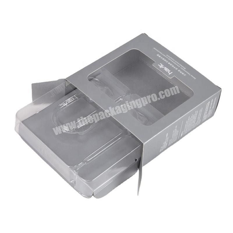 SC Cheap customized paper packaging box with blister insert